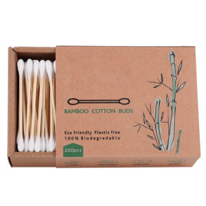 Custom Cardboard Drawer Box 200 count Bamboo Cotton Swabs